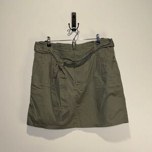 Loft Olive Green Skirt with Belt